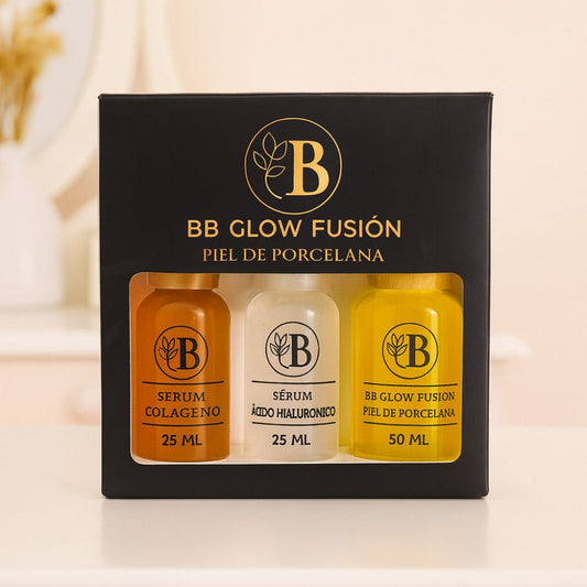 Kit BB Glow Fusión: Tónico Despigmentante, Colágeno y Ácido Hialurónico