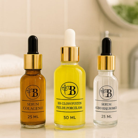 Kit BB Glow Fusión: Tónico Despigmentante, Colágeno y Ácido Hialurónico